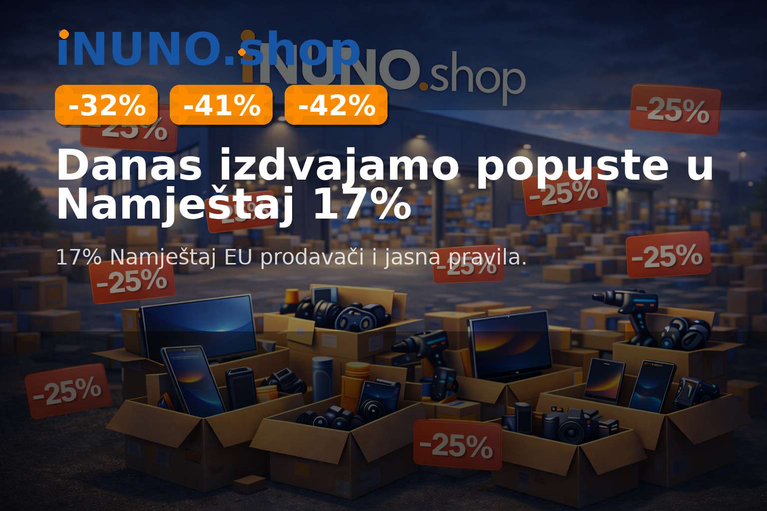 Danas izdvajamo popuste u Namještaj 17%