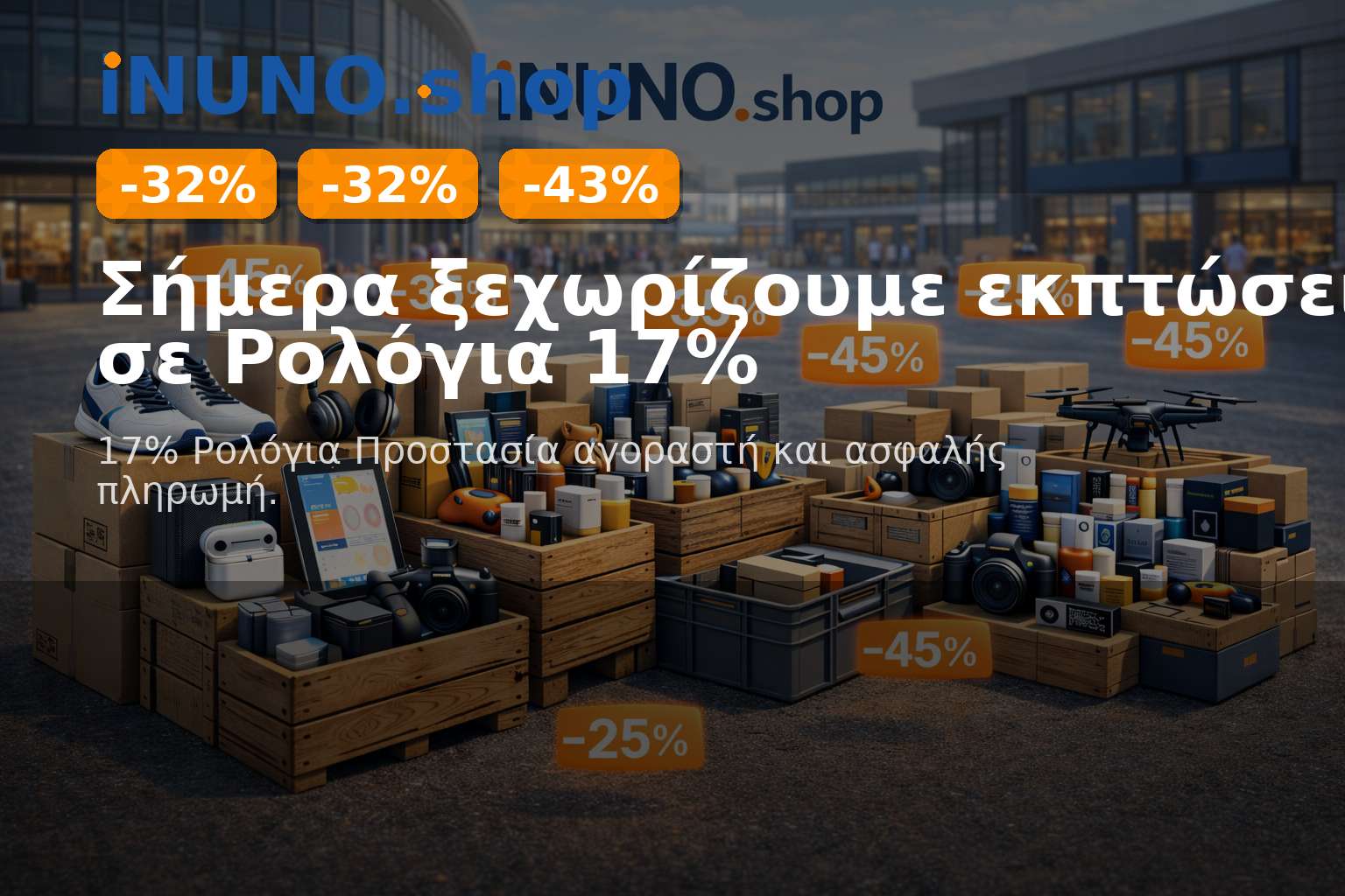 Σήμερα ξεχωρίζουμε εκπτώσεις σε Ρολόγια 17%